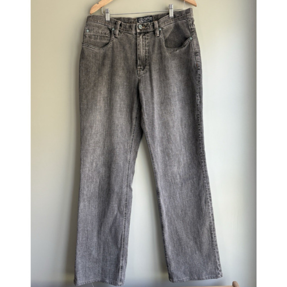NAT NAST Luxury Originals Black Wash Straight Leg Denim Jeans Sz 36 inseam 32/34